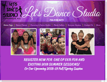 Tablet Screenshot of lets-dance-studio.com